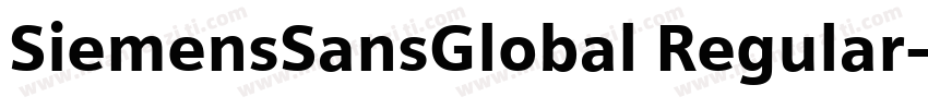 SiemensSansGlobal Regular字体转换